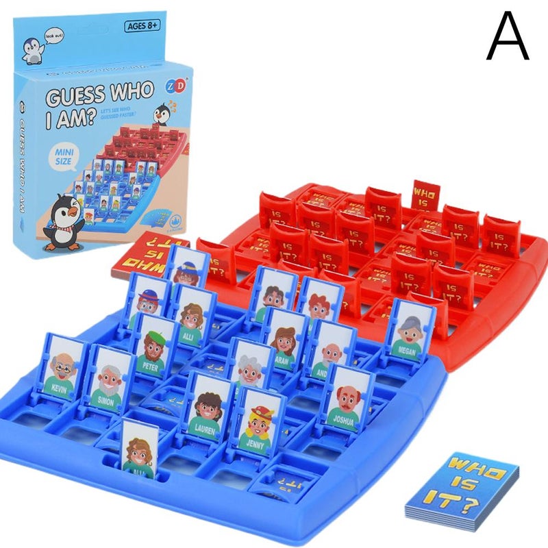 Children's "Guess Who I Am" educational toy: Interactive and fun board game for developing logical thinking skills.